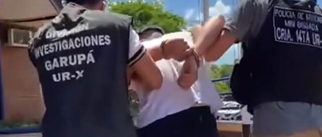 GARUPÁ: Detienen a un joven que fingió ser víctima de robo para encubrir un asalto a mano armada