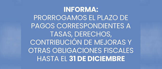 JARDÍN AMÉRICA: Prorrogan hasta fin de año el plazo para el pago de tasas municipales