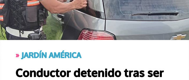 JARDÍN AMÉRICA: Conductor detenido tras ser sorprendido manejando en estado de ebriedad en plena madrugada