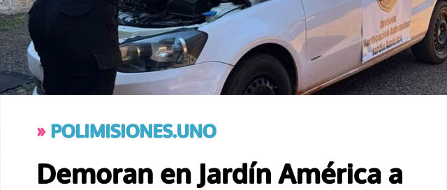 Demoran en Jardín América a un hombre acusado de vender un auto robado