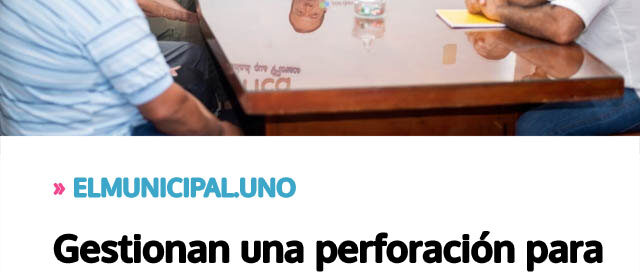 Gestionan una perforación para mejorar el acceso al agua en Colonia Oasis