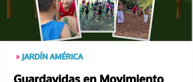 Guardavidas en Movimiento propone una jornada recreativa para niños en Jardín América