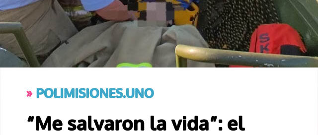 “Me salvaron la vida”: el emotivo agradecimiento tras un rescate de Bomberos en el Salto Mbocai