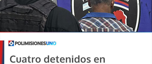 Cuatro detenidos en distintos operativos policiales realizados en la provincia