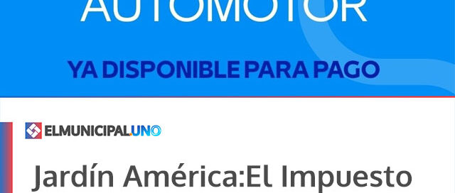 Jardín América: El Impuesto Provincial Automotor ya está disponible con importantes beneficios para contribuyentes