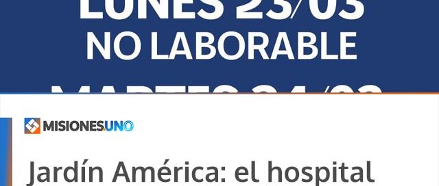 Jardín América: el hospital nivel III no atenderá al público el lunes 23 y martes 24 de marzo