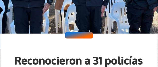 Reconocieron a 31 policías por su destacada labor en un acto en Jardín América
